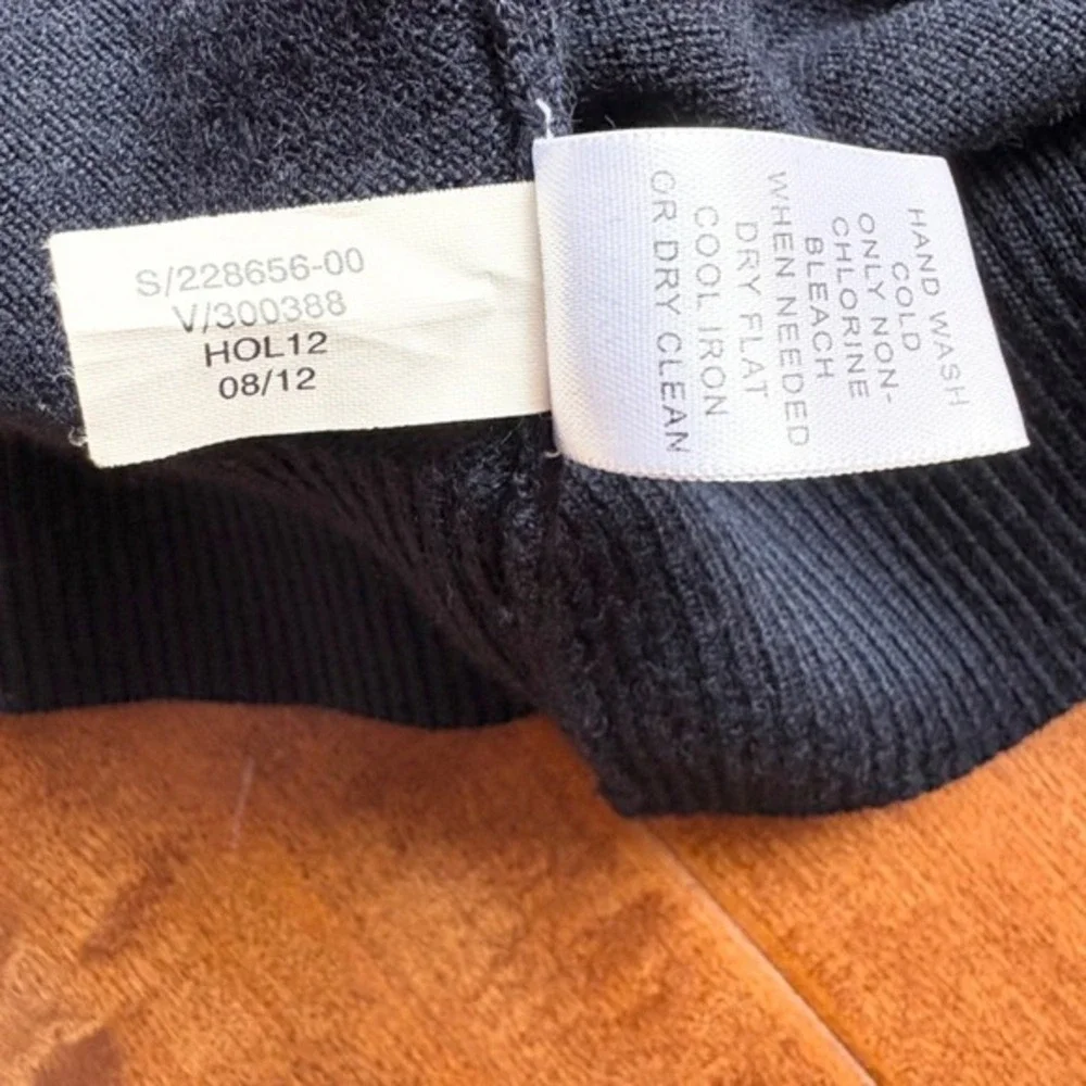 Banana Republic Mens Half-Zip Pullover Sweater Size‎ M Wool-Blend Navy-Blue